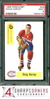 1958 PARKHURST #49 DOUG HARVEY CANADIENS HOF POP 7 PSA 9