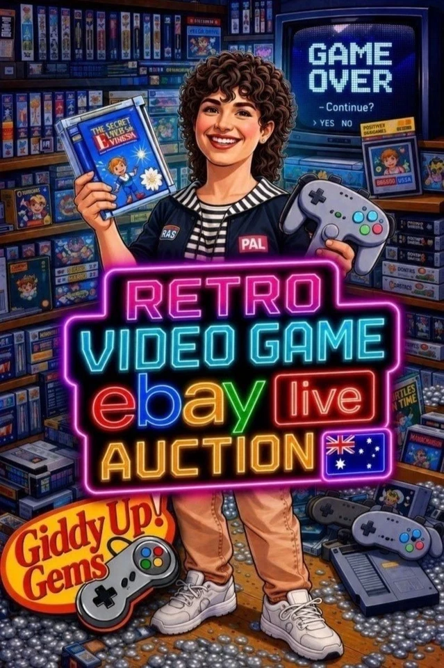 🎮 GIDDY UP! 🕹️ RETRO GAMING LIVE AUCTION 👾