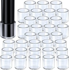 7/8 Inch Silicone Chair Leg Tips Rubber 32PCS, Rubber Feet for Furniture, Clear,