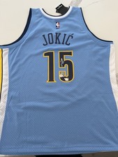 Nikola Jokic Denver Nuggets Autographed Original Blue Basketball Jersey