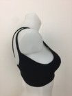 ALO Women's Yoga Peak Sports Bra Black Moisture Wicking Cut Out stretch Logo New