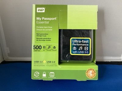 Western Digital WD Elements 500GB USB 3.0 External HDD Black 2.5''