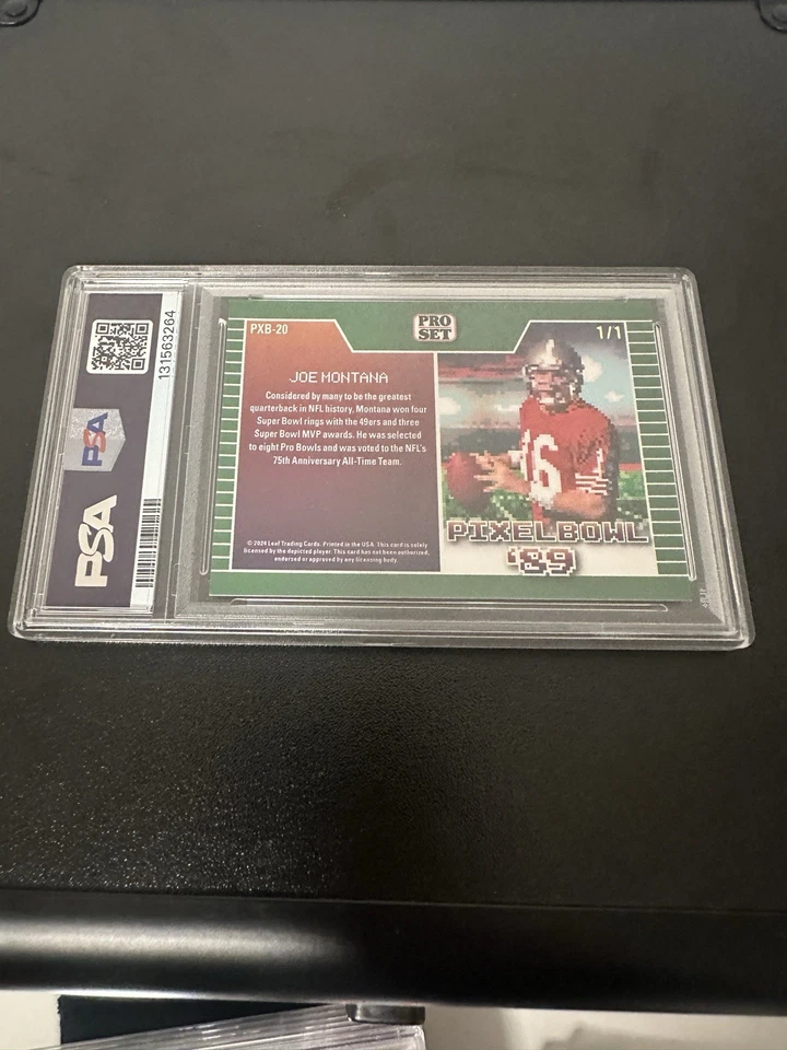 Juego profesional 2024 Leaf Metal Collective 1989 Joe Montana 1/1 Foto 3 de 4