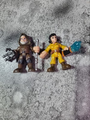 Playskool Star Wars Galactic Heroes Old Luke Skywalker & Rose Tico Figures
