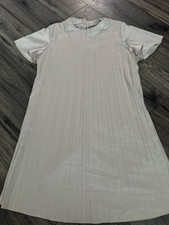 Shein Brand “Elegant” Pleated Tshirt Dress - Knee Length Size XS (fit up to Med)