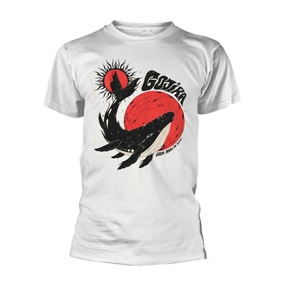 Gojira Whale Sun Moon (White Organic) Official Tee T-Shirt Herren