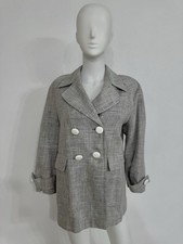 Kiton Napoli Dove Gray Linen Tweed Jacket Blazer Made Italy IT48 Fits M/L