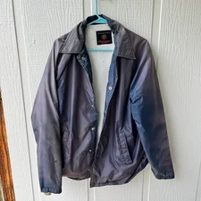 Vintage Richman Brothers Jacket Mens Med Blue Thrashed  type 70s Coat Snap Union