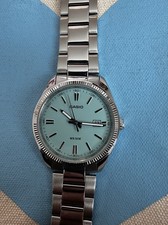 Casio MTP-1302D-2A2VCF Men's Light Blue Dial Watch turquoise