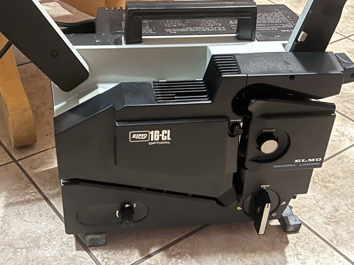 Vintage Elmo 16-CL Film Projector 16mm Optical Sound Channel