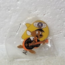 Kiwanis International Lapel Pin Mouse Guitar Enamel Clutch Made in China