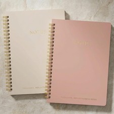 Aesthetic Spiral Notebook For Women and Men - Cute Colle Ruled Bible