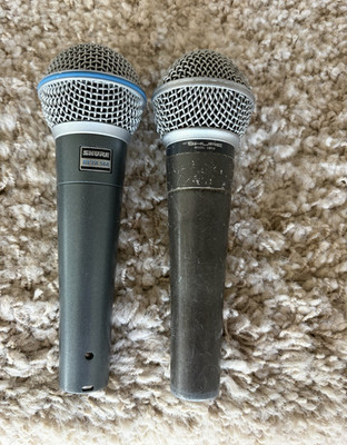 Shure SM58 & Beta 58A Wired Handheld Microphones Lot Black/Gray