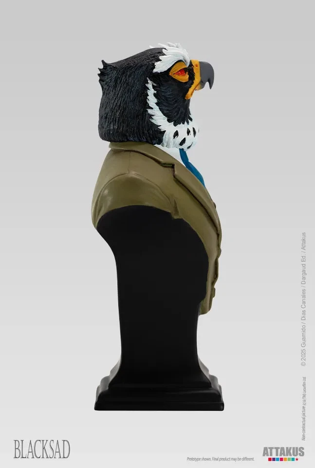 Busto Lewis Solomon - Blacksad - Hecho en Francia por ATTAKUS - Imagen 3 de 4