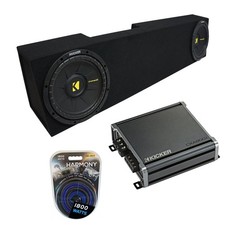 2006-2015 Dodge Ram Mega Cab Truck Kicker CompC CWCS10 Dual 10" Sub Box CXA800.1