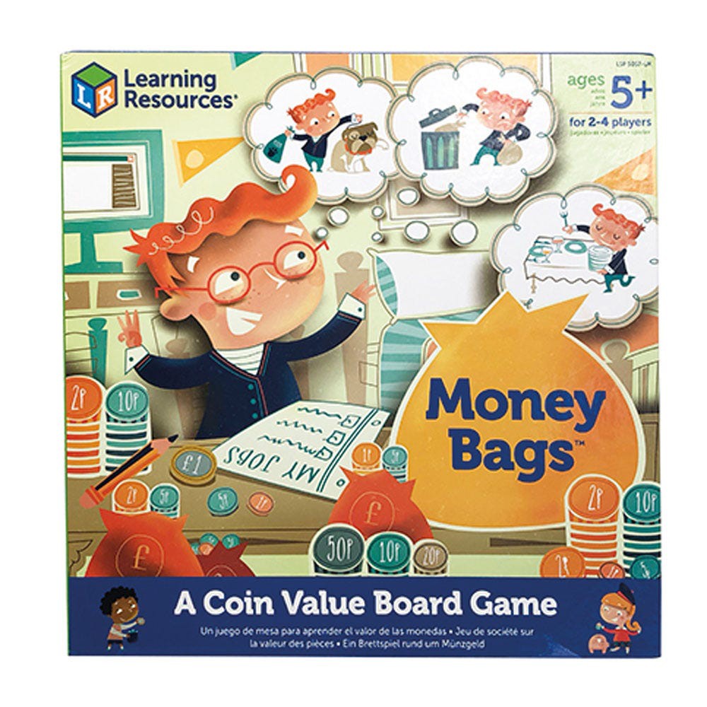 Learning Resources Money Bags Coin Value Game
