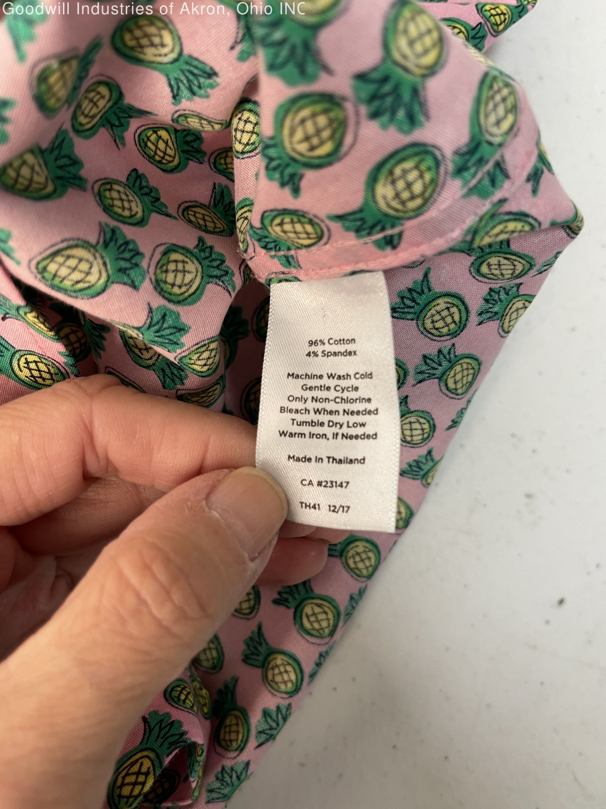 Gently Loved Talbots Multicolor Pineapple Print W… - image 3