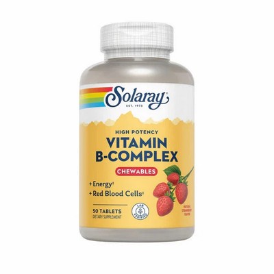 B-Complex Strawberry Kiwi 50 Chews  by Solaray