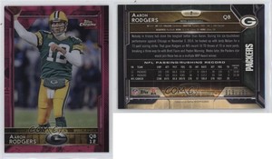 2015 Topps Chrome BCA Pink Refractor /399 Aaron Rodgers #2