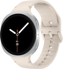 Soft Silicone Rubber Strap Compatible with Samsung Galaxy Watch 8 40mm 44mm