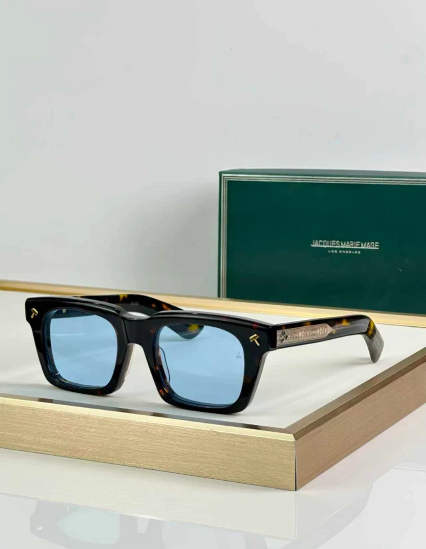 Jacques Marie Mage QUENTIN Tortoise/Blue 50-22-149mm New Case | eBay