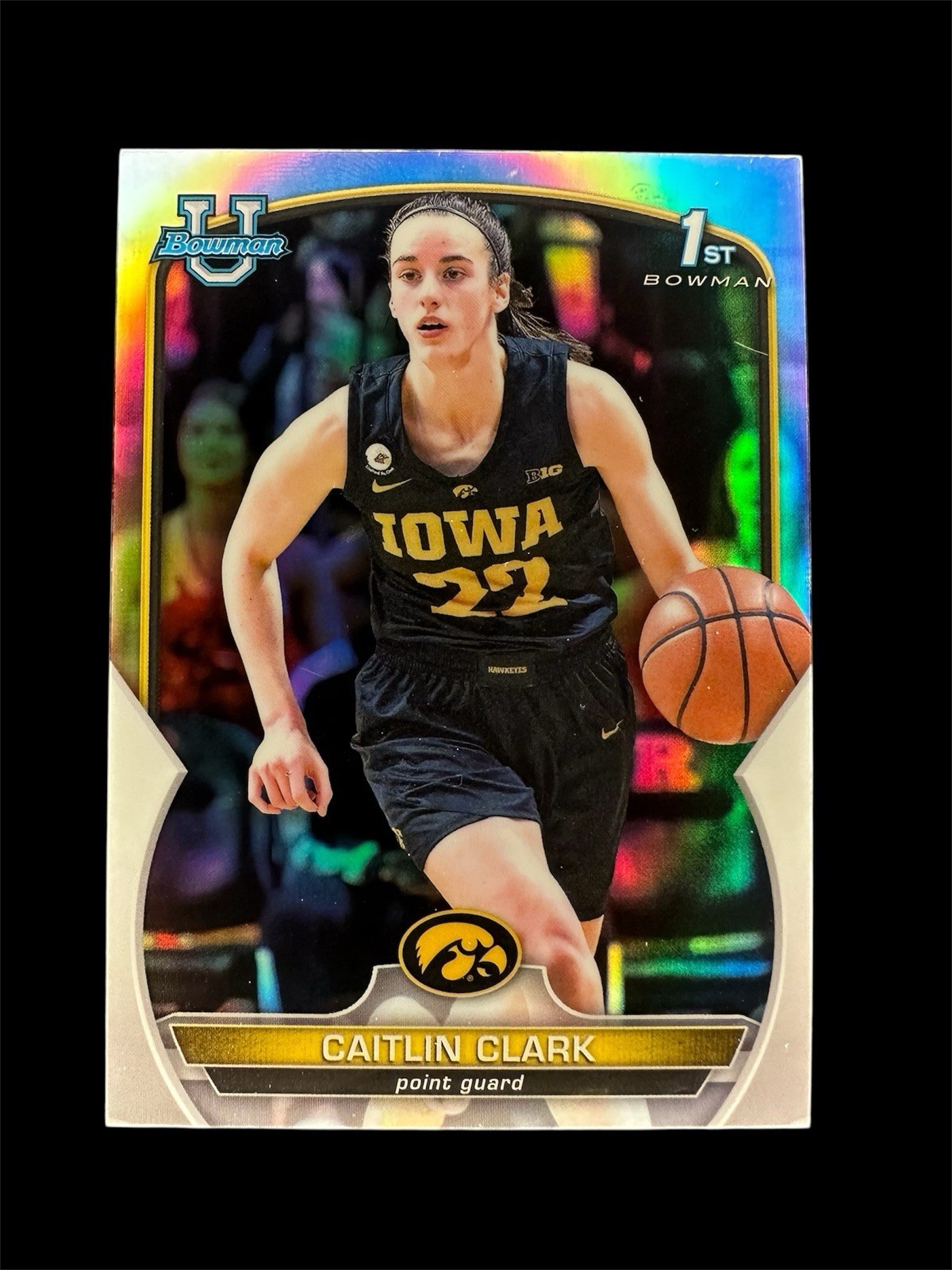 2022-23 Bowman University Chrome - Caitlin Clark #50 Refractor (RC)