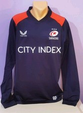 Saracens 2022 PLAYER ISSUE rugby union training top Castore Medium 