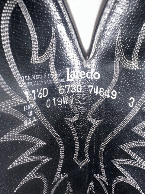 Square Toe Laredo 11.5 Python Boots Excellant Con… - image 9