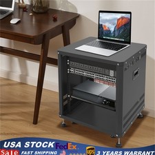 12U AV Rack Stand with Caster Wheels Network Stereo Recording Studio Rack