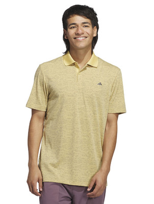 $80 Adidas Golf Go-To Printed Polo Shirt Oat Yellow IL0565 Size XL X-LARGE