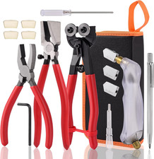 Glass Cutter, Glass Cutting Tool with Tile Nippers for Stained Glass Tiles Mosai