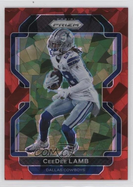 2021 Panini Prizm Red Ice Prizm CeeDee Lamb #239 1b16
