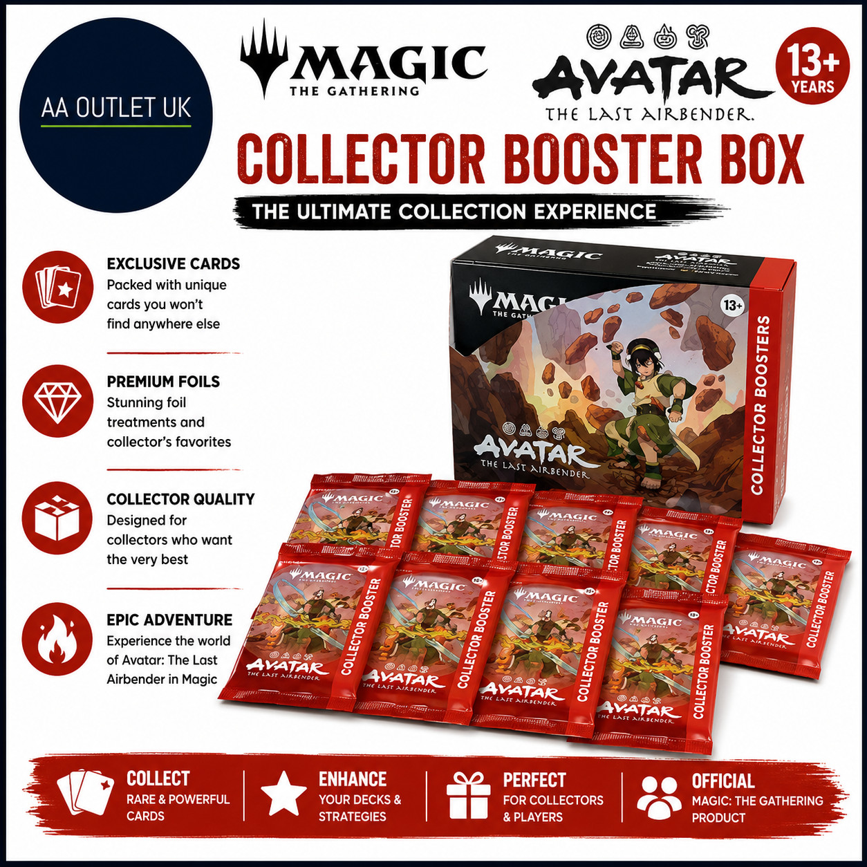 Magic The Gathering Avatar The Last Airbender Collector Booster Box Trading Card
