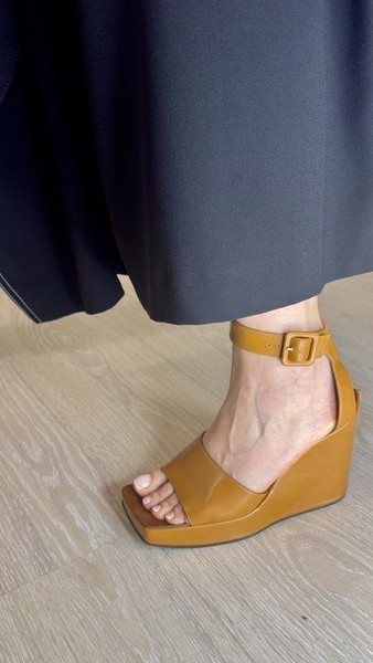 Women Sergio Rossi Heels Brown Leather 38 #9OE0