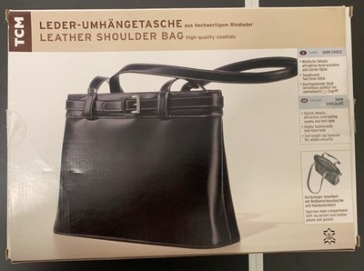 TCM Leder-Umhängetasche - NEU