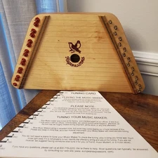 The Music Maker Melody Harp Award Winning Lap Harp Zither with 12 Song Sheets