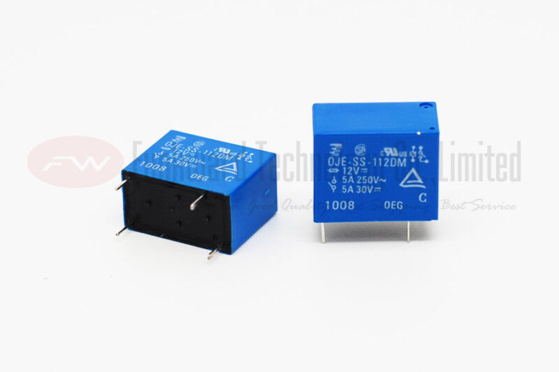 OJE-SS-112DM OJE-SH-112DM SPST Power Relay 5A 12VDC 4 Pins x OJE-SS-112DM OJE-SH-112DM SPST Power Relay 5A 12VDC 4 Pins x
