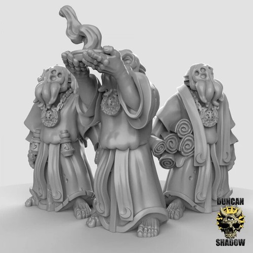 Cultist 4 Dnd, Dungeon and Dragon Mini, Tabletop Miniature, Miniature, Fantasy