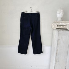 32 waist French Vintage dark navy blue pants 1970's