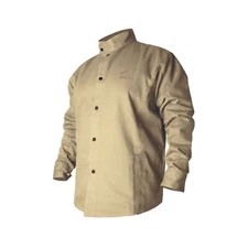 REVCO Black Stallion BXTN9C Khaki Fire Resistant Cotton Welding Jacket, Large...