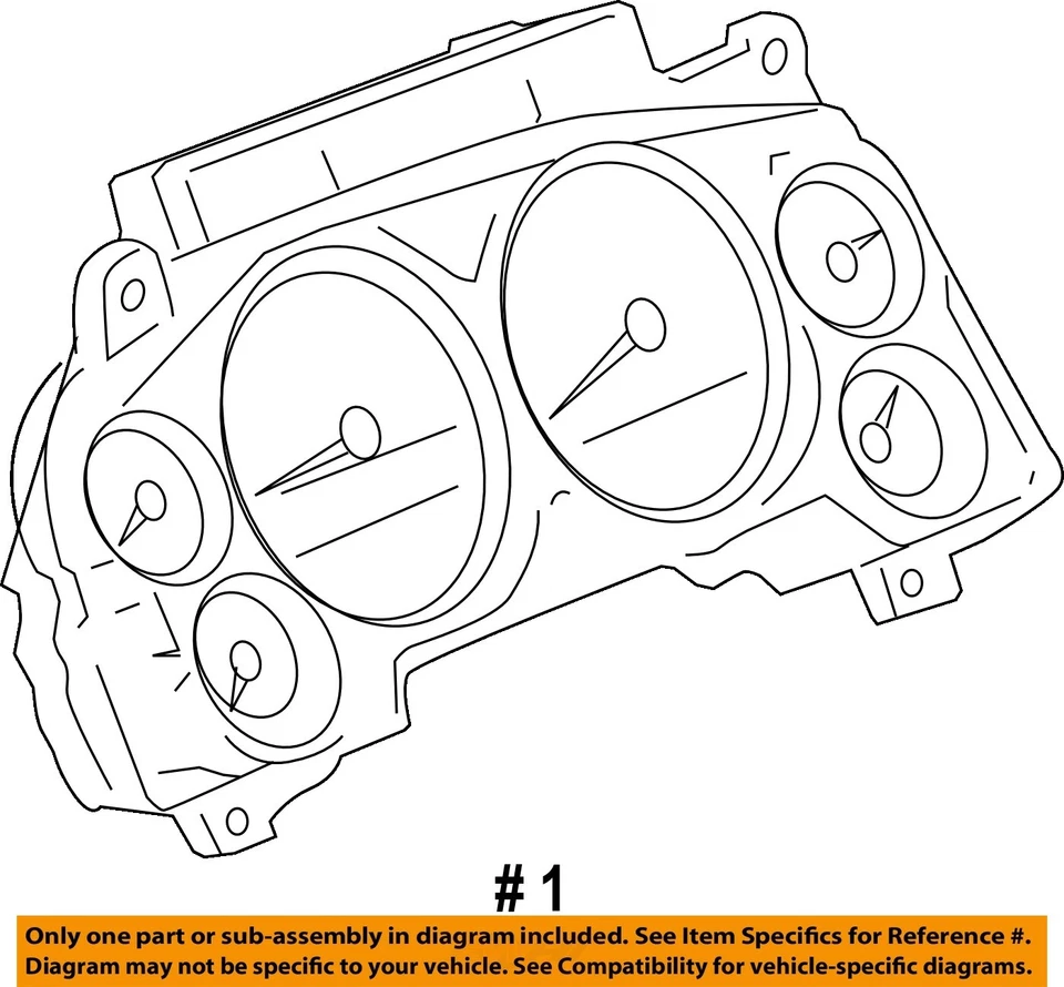 Used Speedometer Gauge fits: 2007 Chevrolet Avalanche 1500 cluster MPH US market - Image 4 of 4