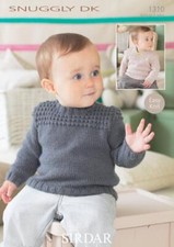 Sirdar Knitting Pattern - Snuggly DK, Sweaters 1310