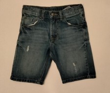 Wrangler Blue Denim Adjustable Boys Youth Shorts Size 6 Regular