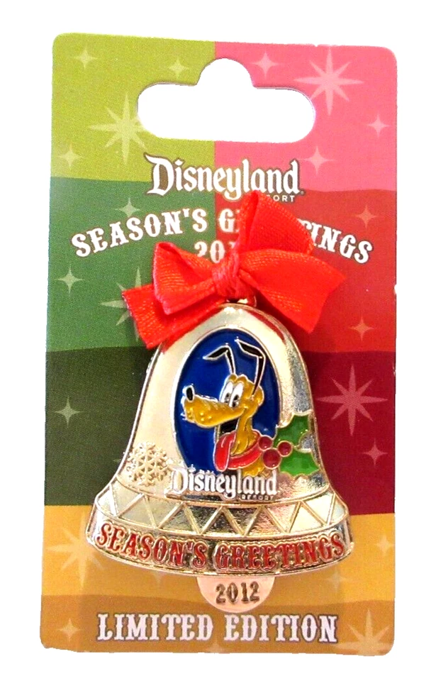 DLR SALUDOS DE TEMPORADA 2012 PIN CAMPANA DE NAVIDAD PLUTÓN ADORNO - LE 1500 #93406 Foto 2 de 2