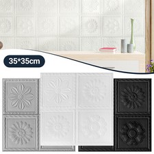 3D Foam Tile Brick Wall Sticker Self-adhesive Waterproof Ceiling Panel Wallpaper