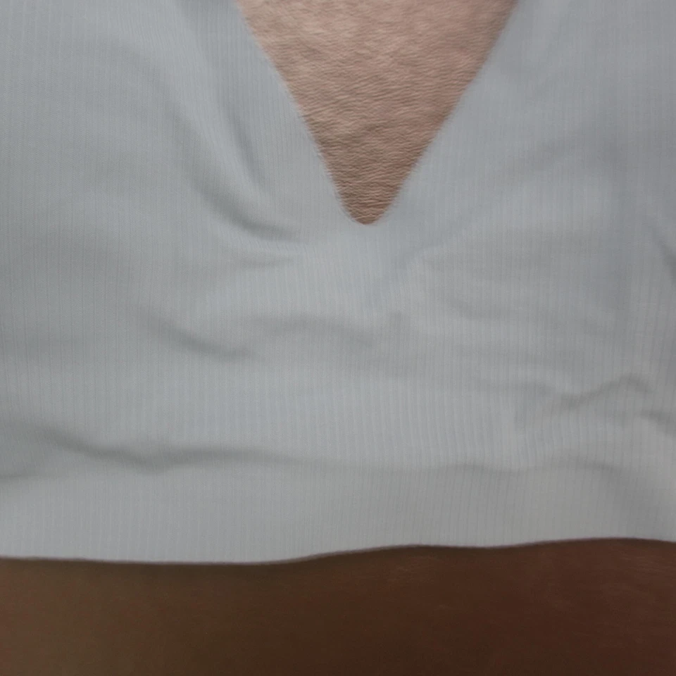 Sujetador Danskin L Azul Encaje Inalámbrico Sin Forro Cierre Trasero Foto 3 de 4