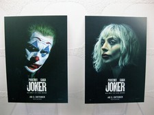 2x Joker 2 / Joker: Folie à Deux Postkarte - Motive: Lady Gaga + Joaquin Phoenix