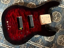 Jackson 5-string bass body red burst JS3VQ Concert Bass