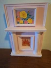 RARE VINTAGE BARBIE MAGICAL MANSION FIREPLACE/KITCHEN CABINET SET WORKING