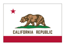 5" california state flag sticker decal usa made